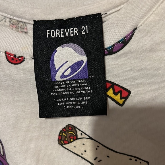 Taco Bell forever 21 t-shirt small - Picture 3 of 5